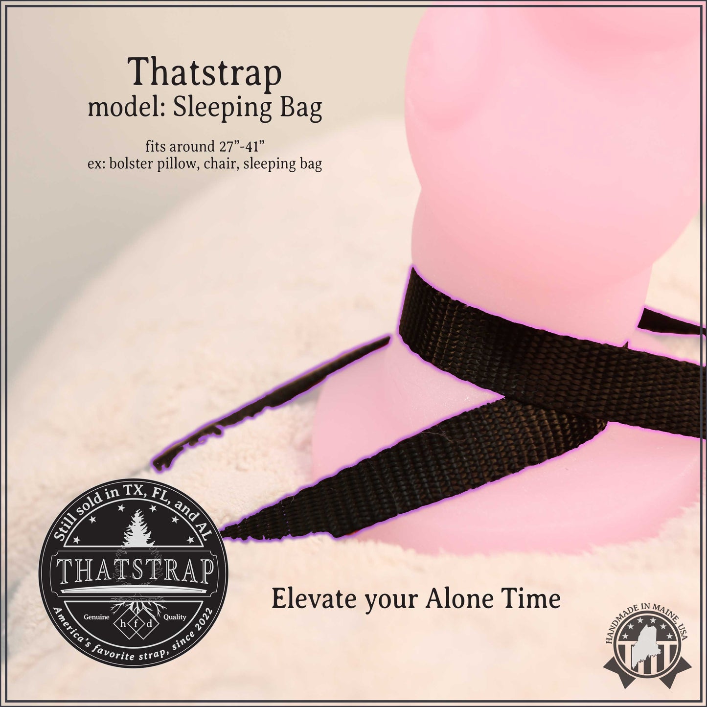 ThatStrap Hands-free Toy Holder – Secure Flared-base Dildo Mount for Riding Roommate and Dorm Essentials | Adjustable Adult Sex Toy Adapter for Thrusting, Grinding, and Solo Play