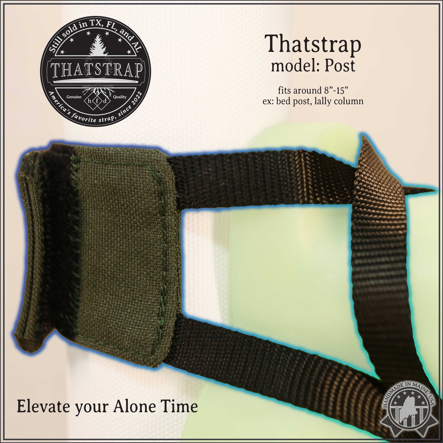 ThatStrap Hands-free Toy Holder – Secure Flared-base Dildo Mount for Riding Roommate and Dorm Essentials | Adjustable Adult Sex Toy Adapter for Thrusting, Grinding, and Solo Play