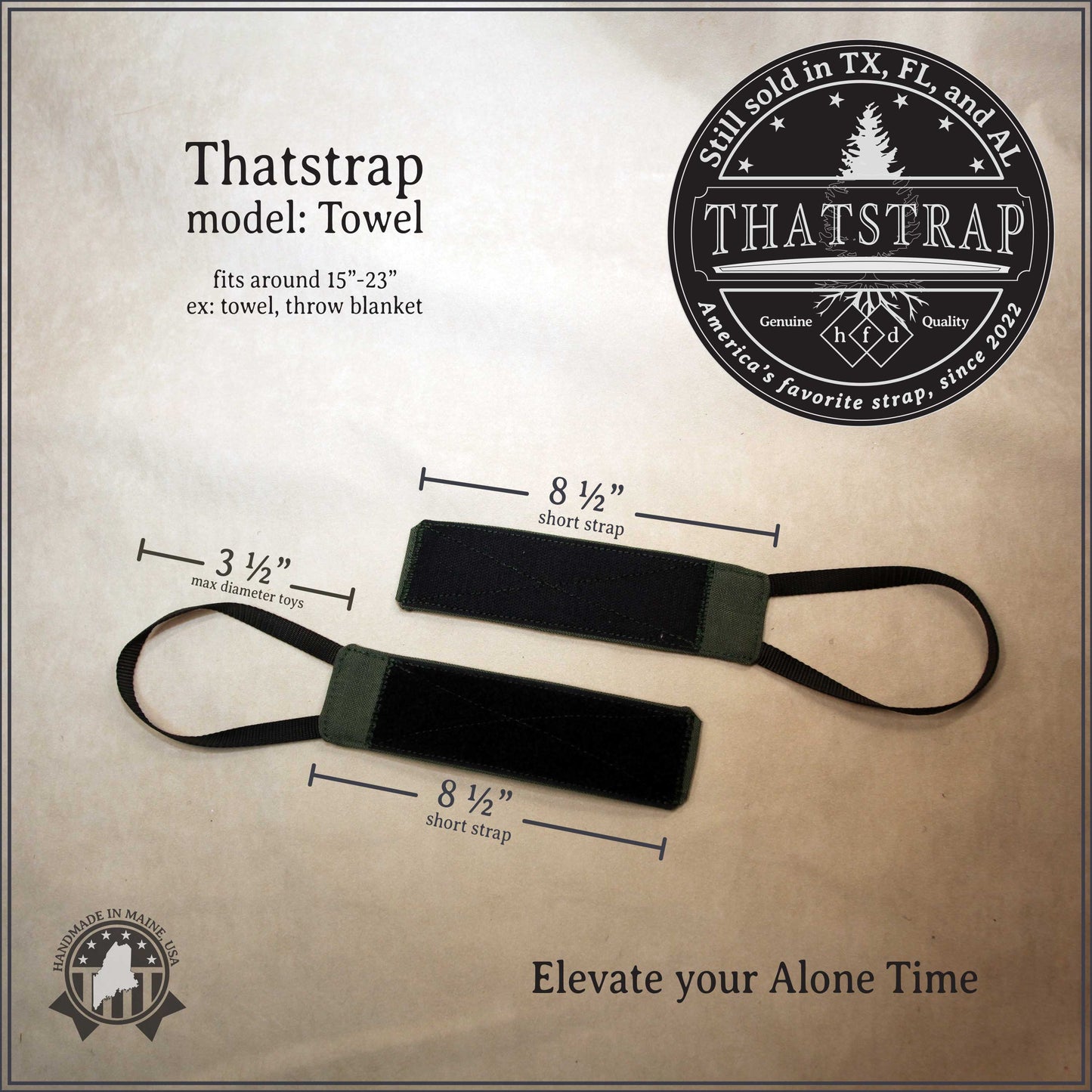 ThatStrap Hands-free Toy Holder – Secure Flared-base Dildo Mount for Riding Roommate and Dorm Essentials | Adjustable Adult Sex Toy Adapter for Thrusting, Grinding, and Solo Play